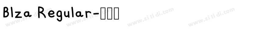 Blza Regular字体转换